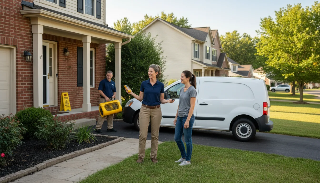 Water restoration image for Home Water Damage Repair in Amelia, OH